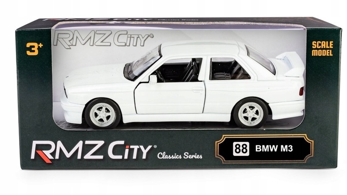 RMZ City BMW M3 E30 (1986-1991) wit schaal 1:32