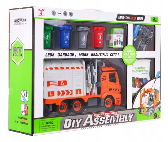 Truck met Afvalcontainer Licht & Geluid online ... | Speelgoed
