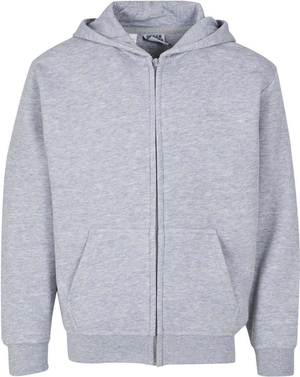 Urban Classics Kids Basic Essential Vest Met Capuchon Kinderen Kids 122/128 Grijs
