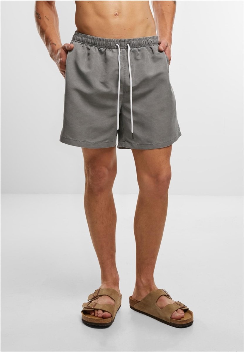 Urban Classics Washed Swim Shorts Heren Zwembroek donkergrijs XL