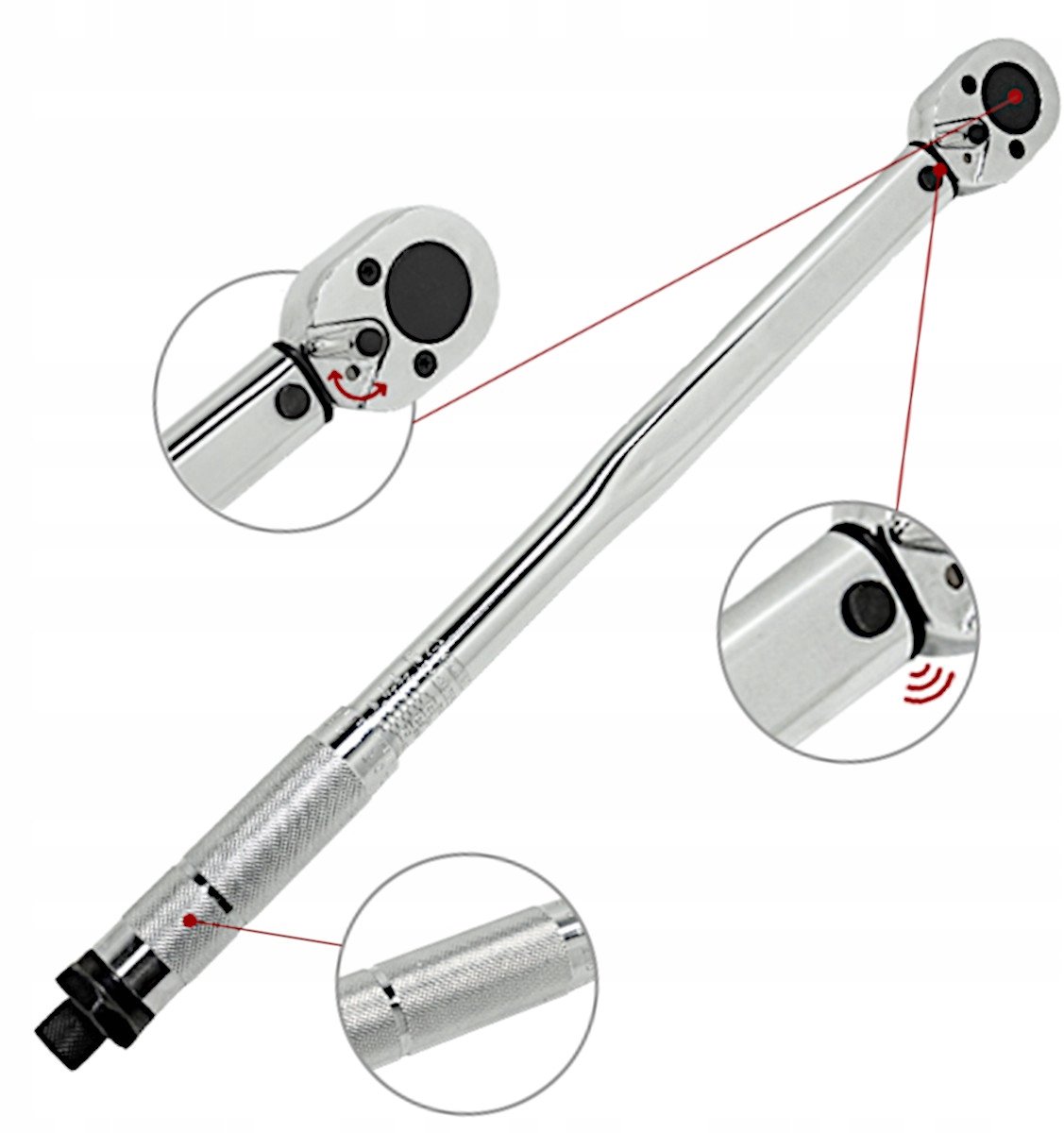 Momentsleutel 1/2'' 28-210 Nm - Precisie en duurzaamheid