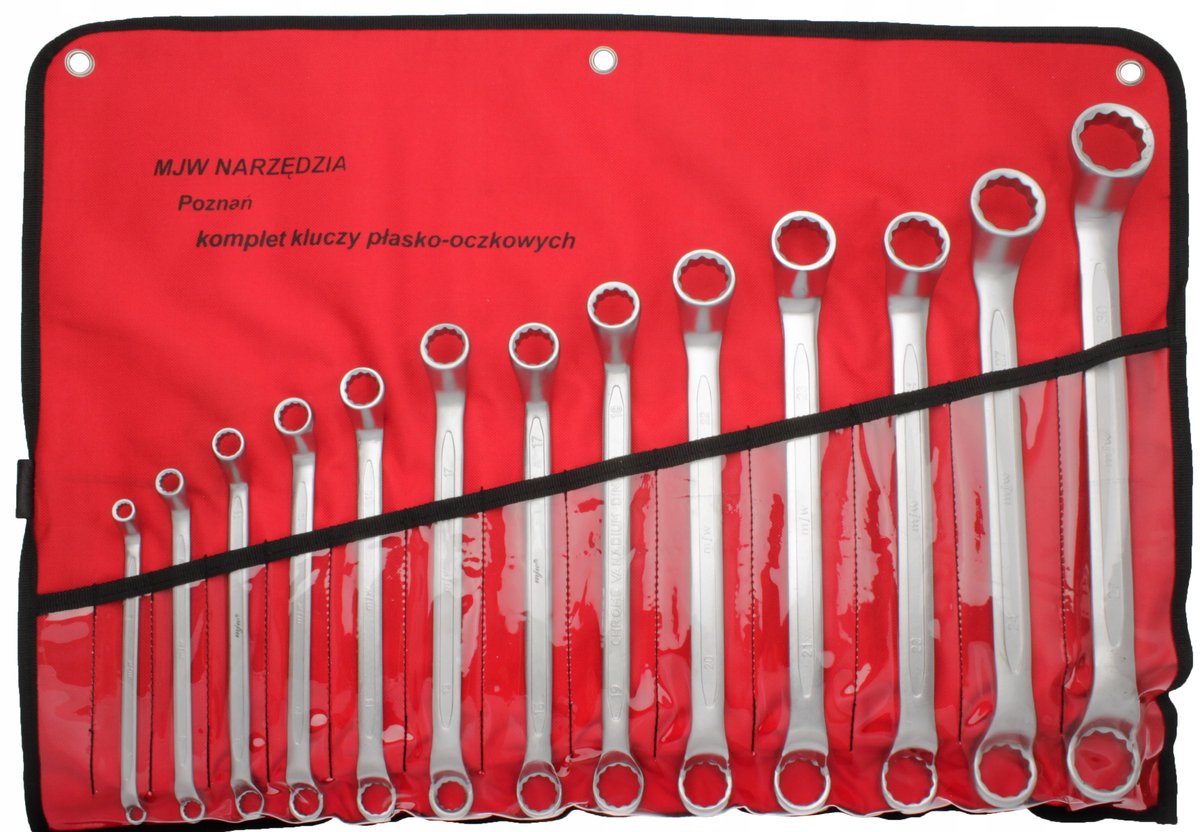 MJW ringdopsleutelset, 13-delig, 6-30 mm, DIN 3113