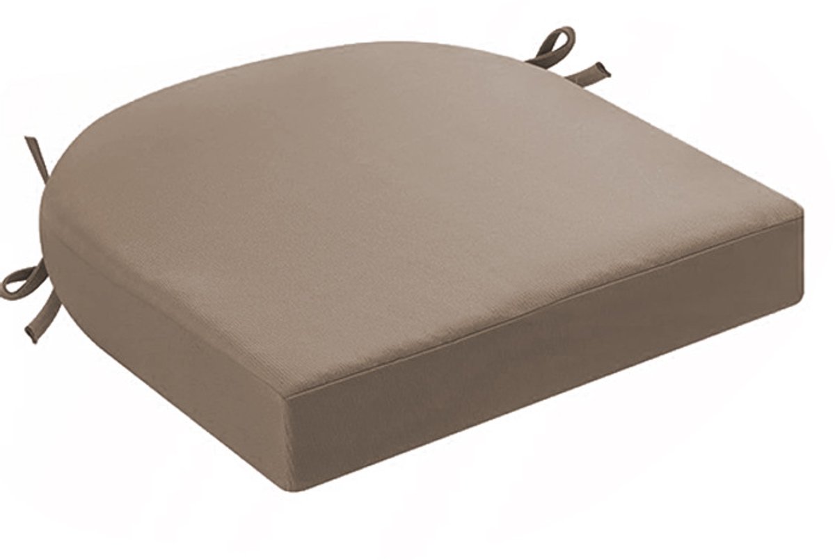 Kussens voor buitenstoelen, set van 2, kussens voor tuinstoelen, waterdicht, met strikband