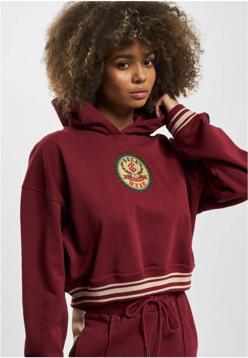 Rocawear - Kansas Crop Hoodie - 3XL - Bordeaux rood