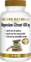 Golden Naturals Magnesium Citraat 400mg (360 veganistische tabletten)