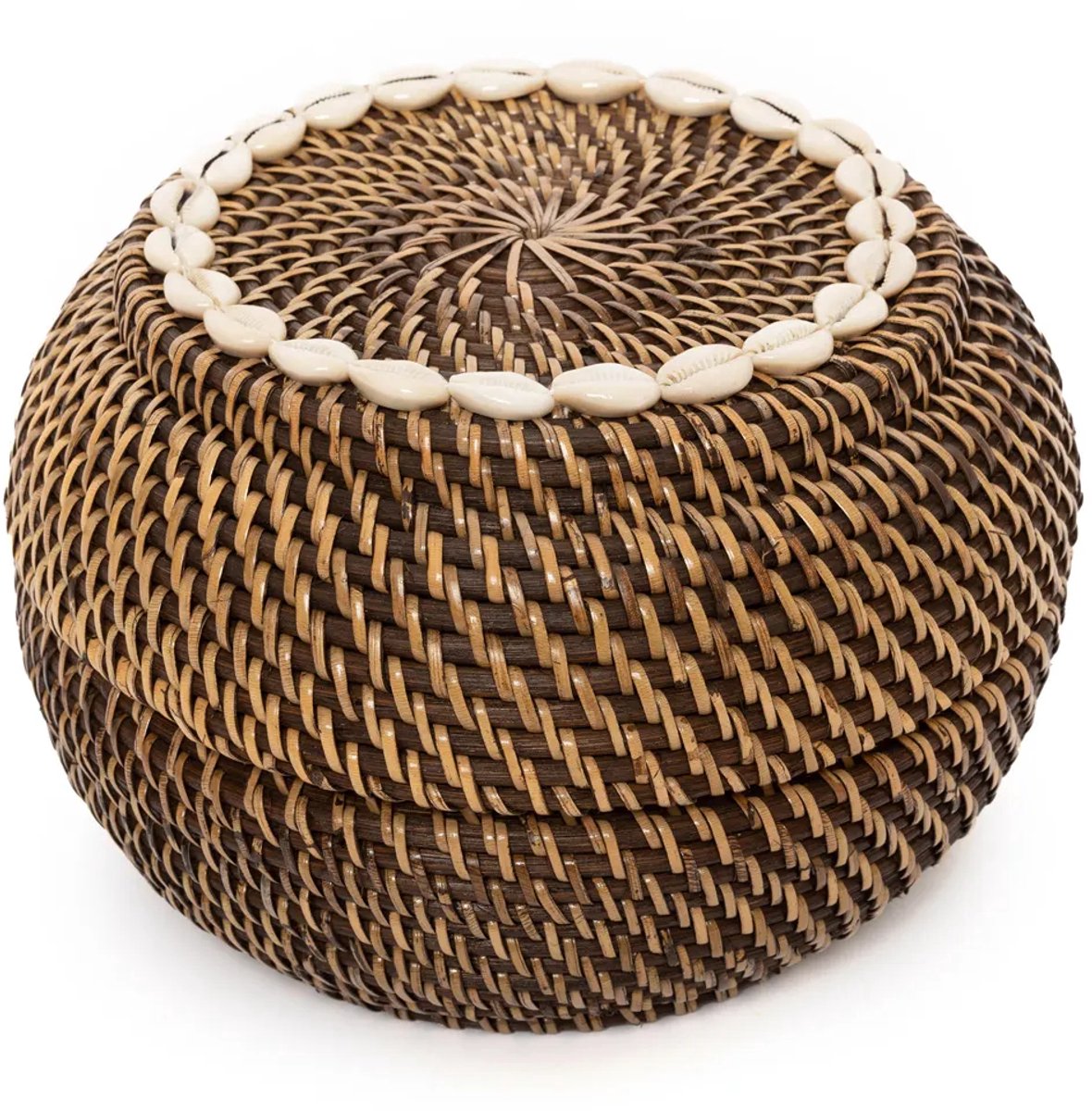 Safaary - The Colonial Peek-a-Boo Basket - Natural Brown - M