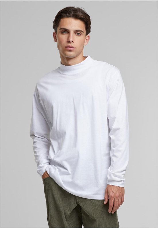 Urban Classics - Mock Neck Longsleeve shirt - XXL - Wit