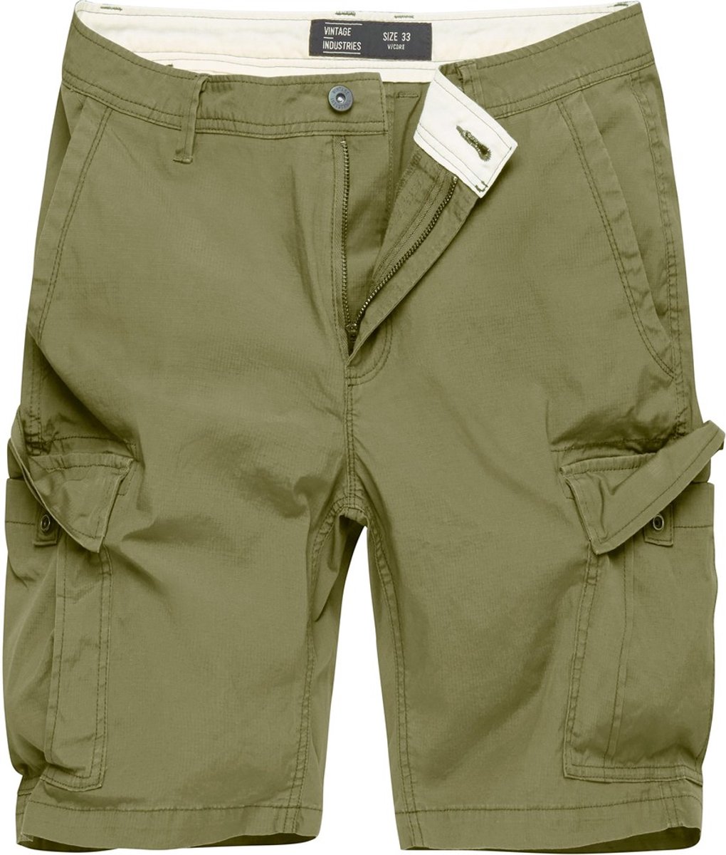 Vintage Industries Cargo-shorts Ryker Shorts Bright Olijf