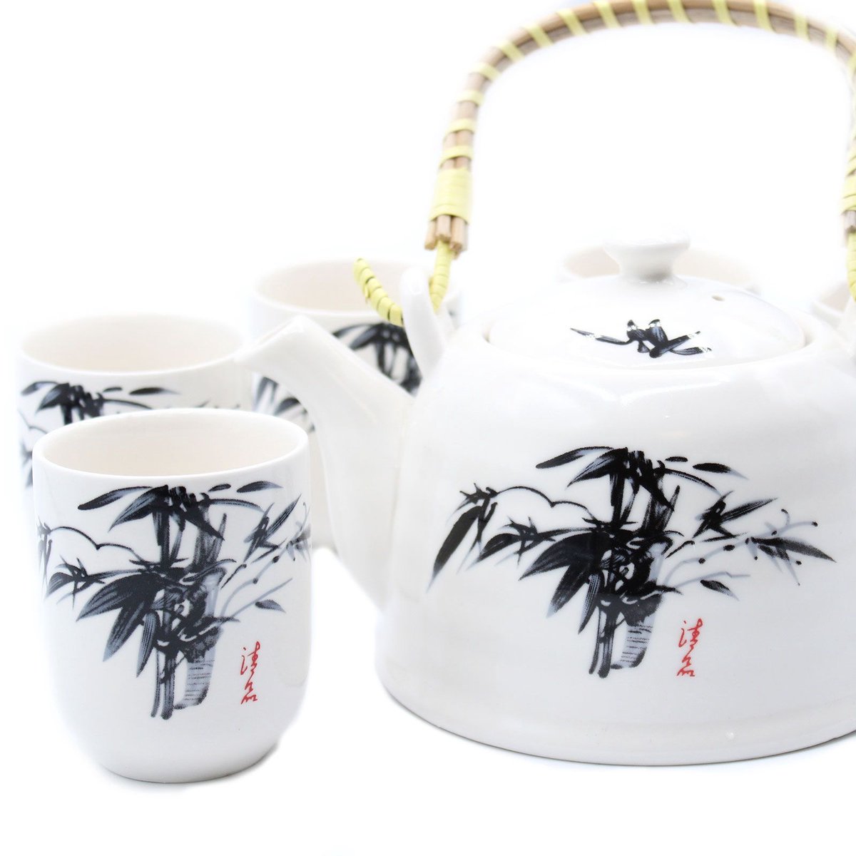 Kruidentheepotset - Witte Steen Oriëntaals - cadeau geschenkset vrouwen geschenkset mannen