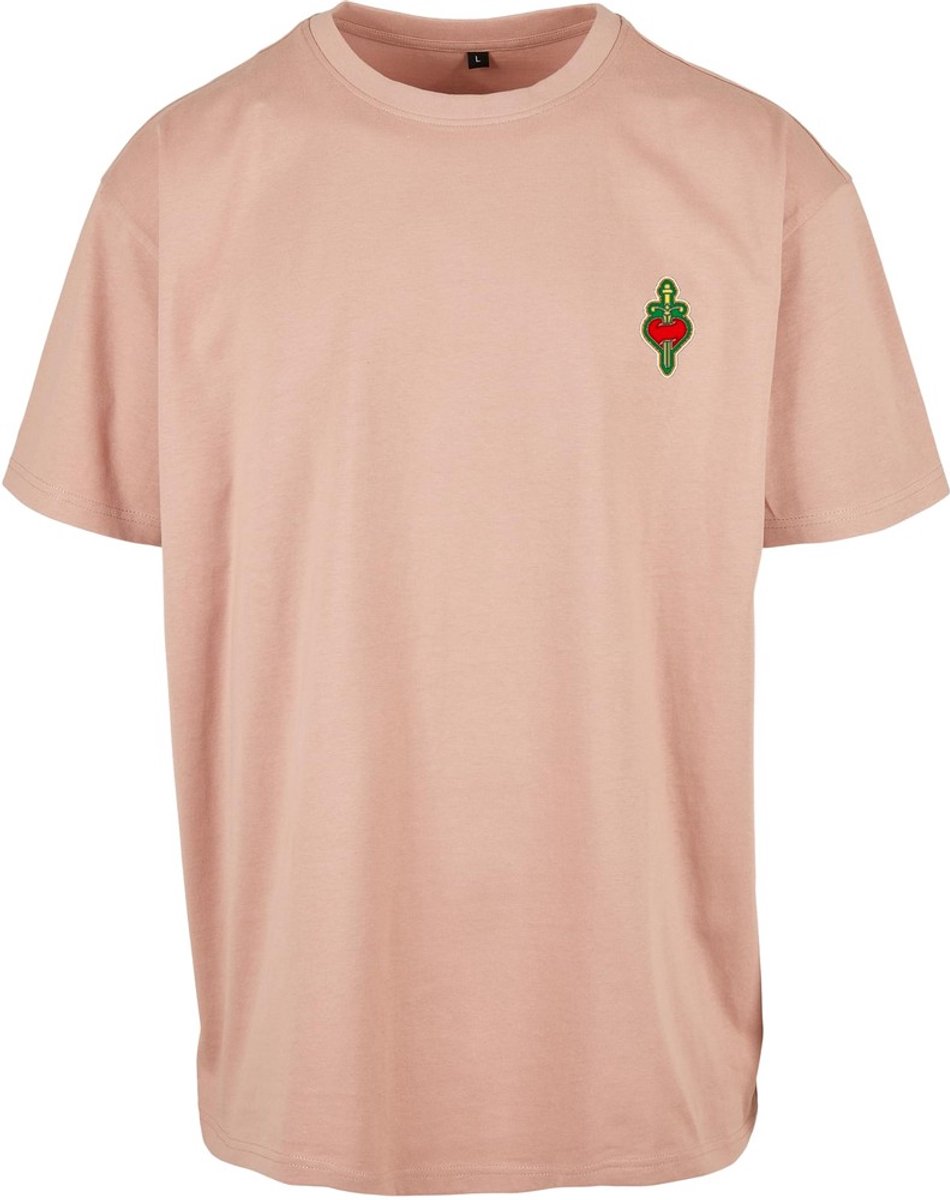 Mister Tee Santa Monica Oversize Heren T-shirt XS Roze