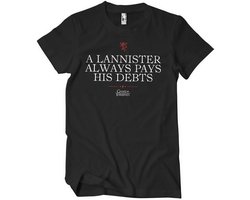 Game of Thrones T-shirt A Lannister betaalt altijd zijn schulden T-shirt WB-1-GOT006-H84-2