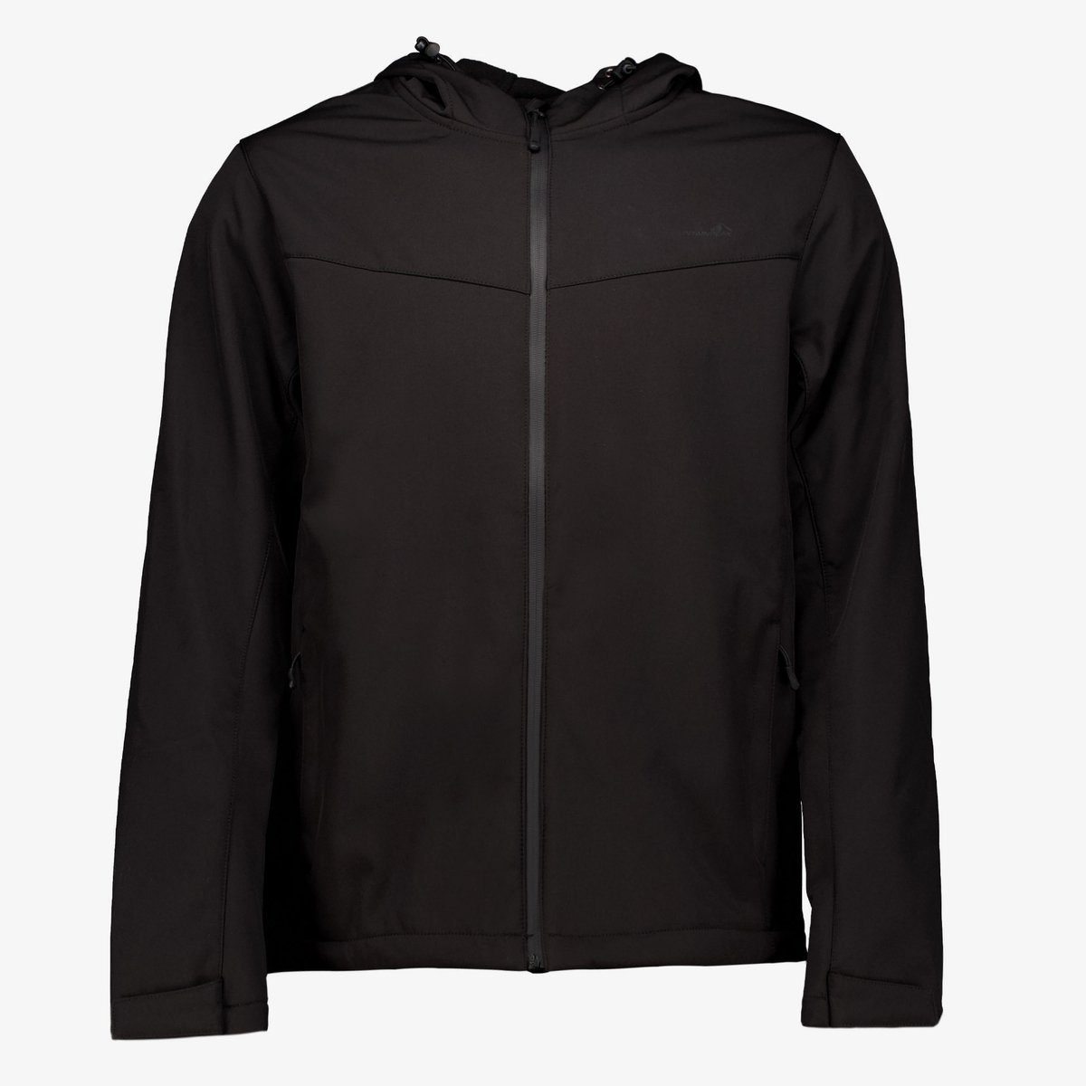 Mountain Peak heren softshell jas zwart - Maat XL