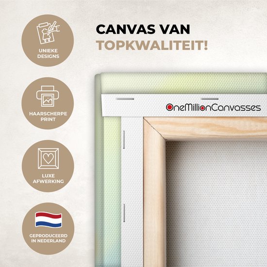 Tableau sur toile 80x120 cm - Décoration murale chambre d'enfant Hippocampe - Sous-marin - Animaux aquatiques - Océan - Décoration murale chambre bébé - Décoration chambre garçon et fille - Accessoires Bébé - Peintures