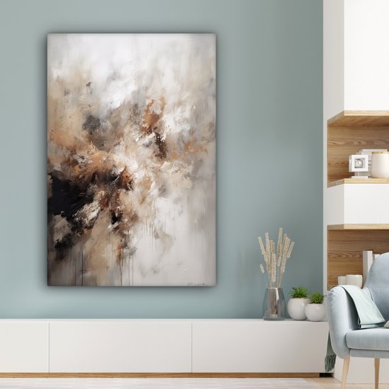 Tableau sur toile 80x120 cm - Tableaux abstraits sur toile - Accessoires de décoration de chambre - Tableaux modernes salon - Décoration murale chambre - Décoration murale cuisine - Tissu mural design d'intérieur - Décoration maison