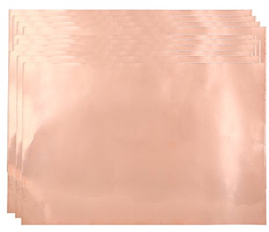 Ruban de cuivre adhésif fort, 10 pièces ruban conducteur unilatéral pour blindage EMI de guitare (30 * 20 cm)