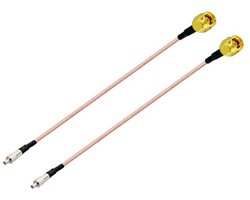 2Pcs SMA Male to TS9 Female 4G LTE Antenna Extension Cable RF Coaxial Pigtail Cable RG316 15cm/6inch for 3G 4G LTE MiFi Mobile WLAN Wireless Hotspot Router