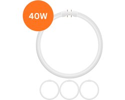 4x TL5 Ronde TL-buis 40W – 830 Warm Wit – 2GX13 (4-pins) Ø 30cm