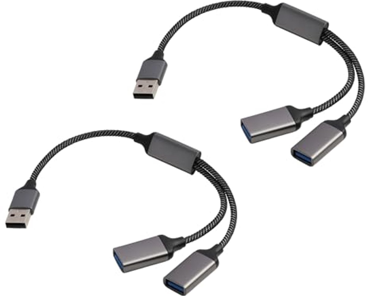 USB-splitter Y-kabel - Multi-poorts Hub voor Snelle Gegevensoverdracht & Opladen