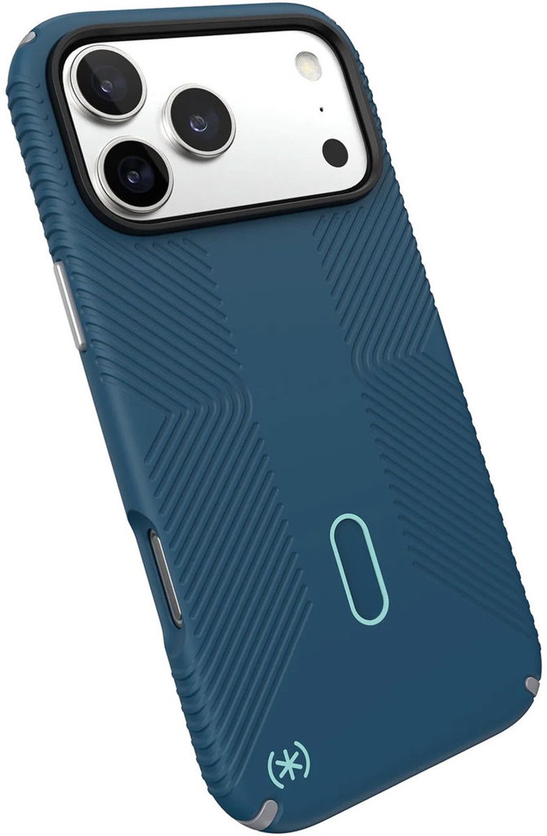 Speck hoesje geschikt voor - Ultieme Bescherming en Grip - Luxe Soft-touch Afwerking - Valbescherming gecertificeerd tot 4 meter - Microban Antibacterieel - Presidio2 Grip lijn - Blauw