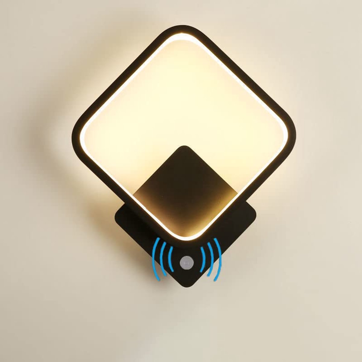 LED Wandlamp met Bewegingssensor - 18W Warm Wit Licht voor Huiskamer, Slaapkamer en Gang