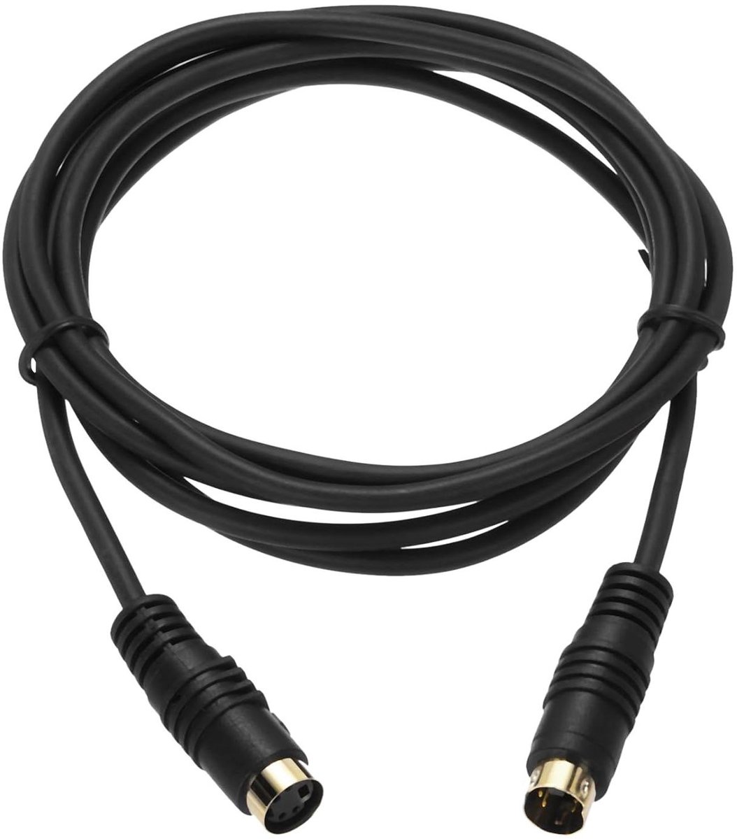 Image of 1,8 m S-Videokabel Mini-DIN 4-polig Mannelijk naar Vrouwelijk - Verguld - TV-ontvanger S-VHS VCR DVD