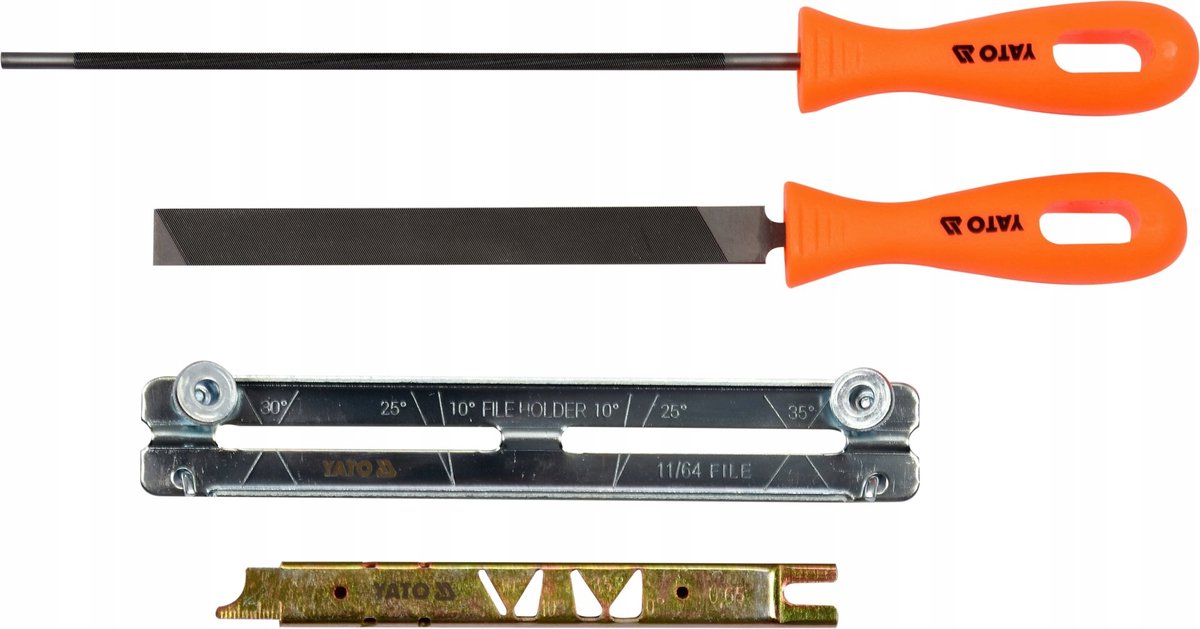 Yato Kettingvijlenset 4.0mm voor Kettingzagen - 4 Delig