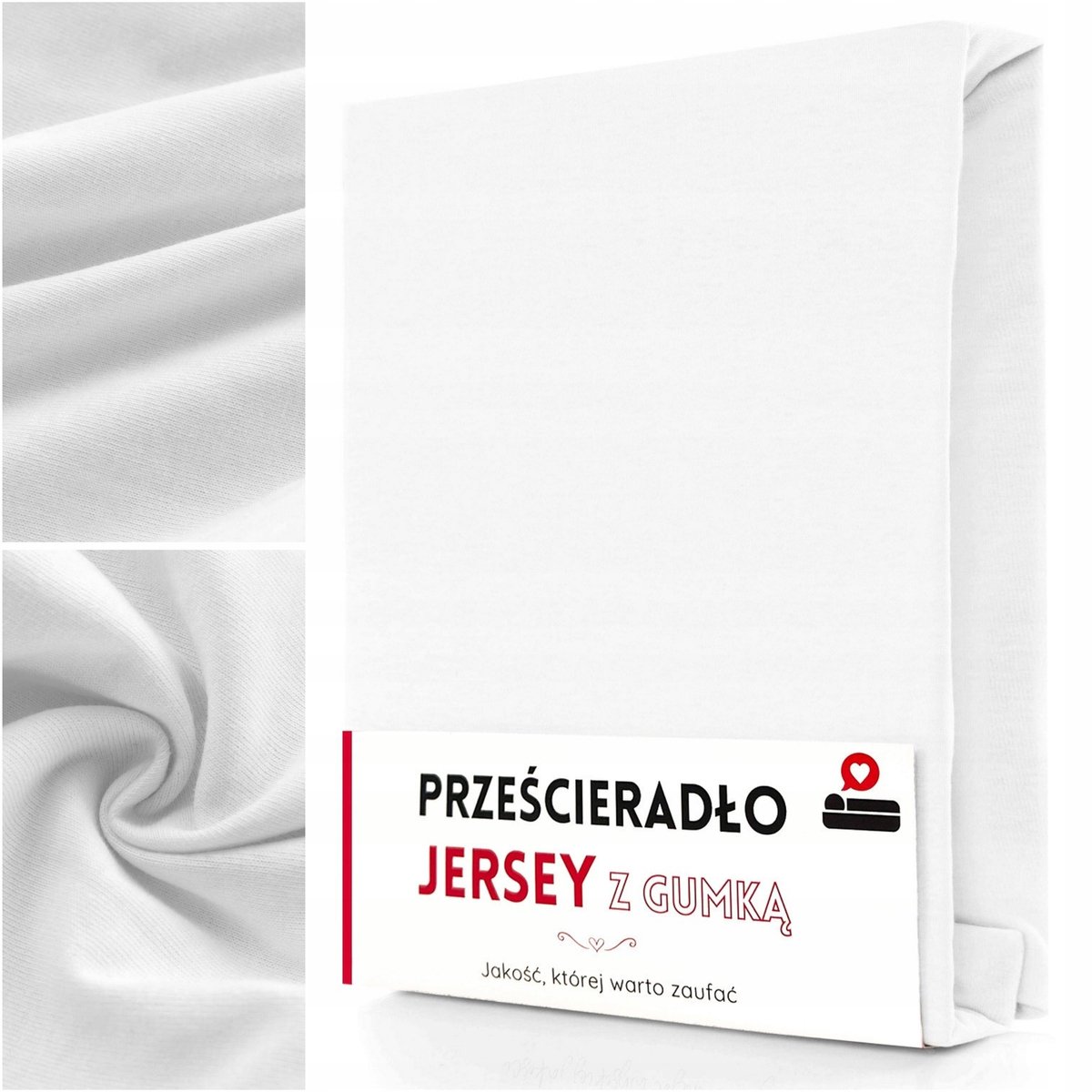 Jersey Hoeslaken 140x200cm Katoen Wit - Gaja