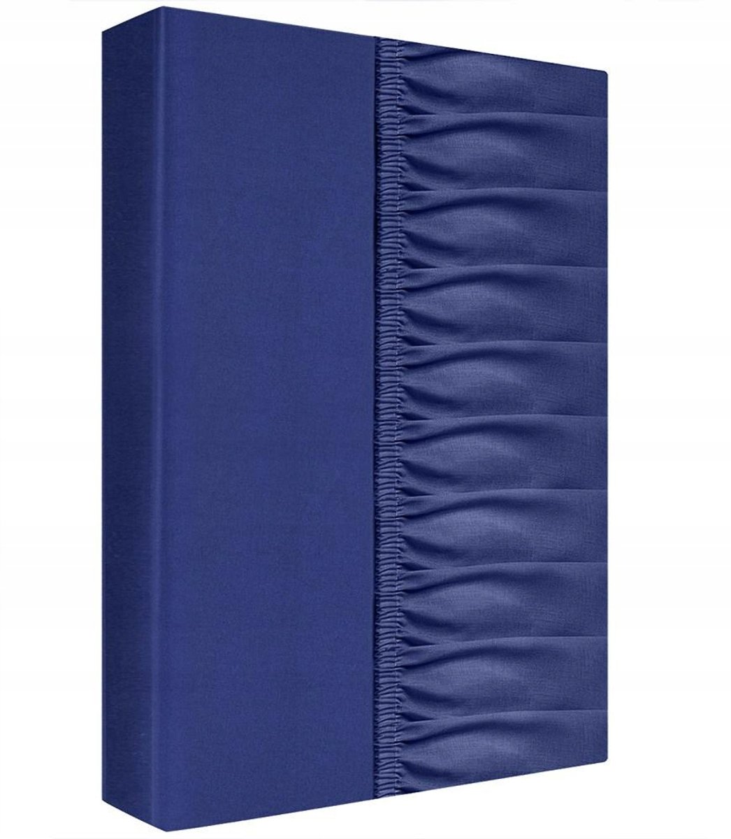 ZARATEX Satijn Hoeslaken met Elastiek 220x200cm Donkerblauw