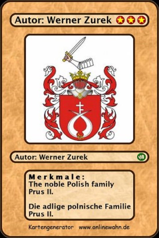 The noble Polish family Prus III. Die adlige polnische Familie Prus III.