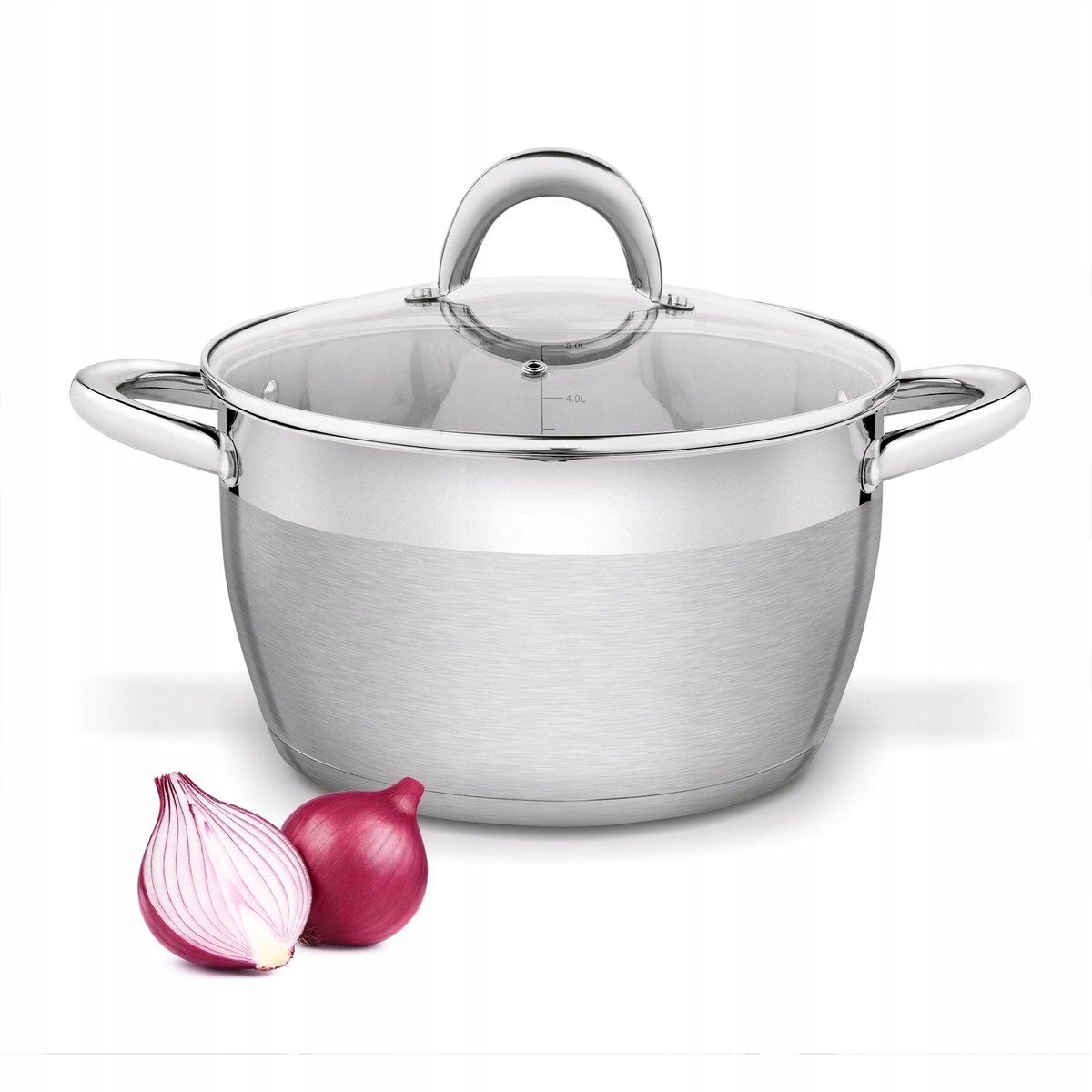 Roestvrijstalen Pan met Deksel - 5.8L - Inductie - 24cm