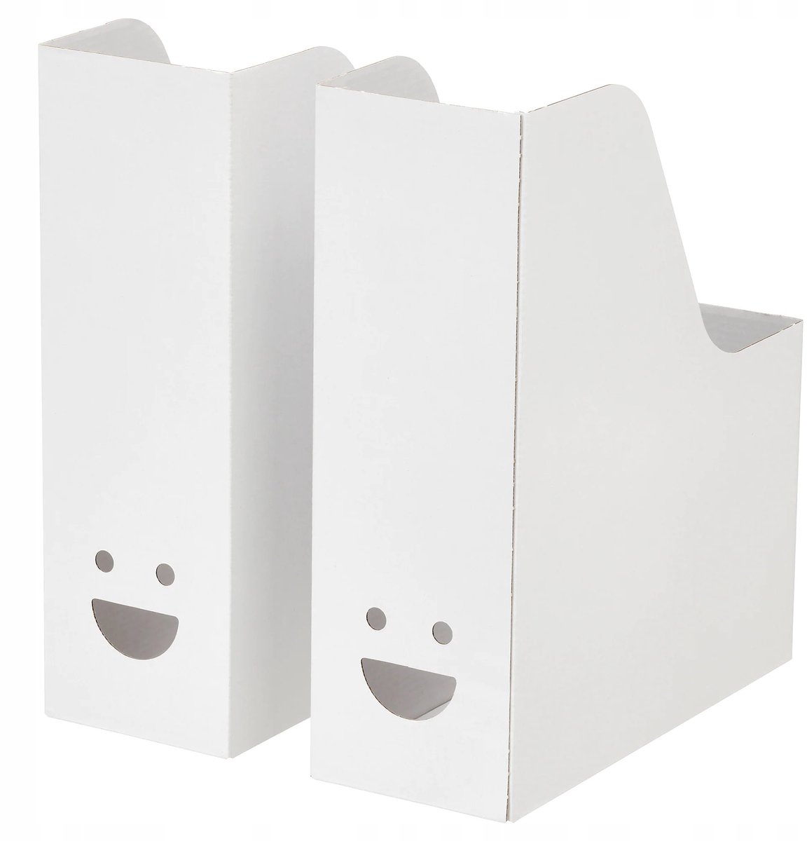 IKEA TJABBA Tijdschriftenbakken Wit - Set van 2