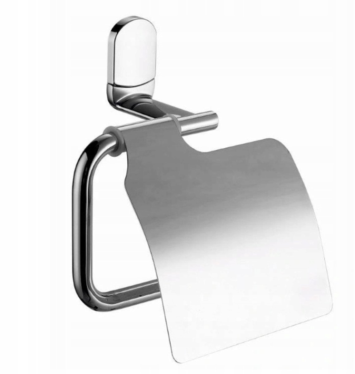 Bisk Vigo WC-rolhouder met klep, Wandmontage, Chroom