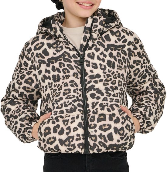 ONLY KOGDALIA SHT PUFFER AOP JACKET OTW NOOS Manteau Filles - Vison argenté Leo