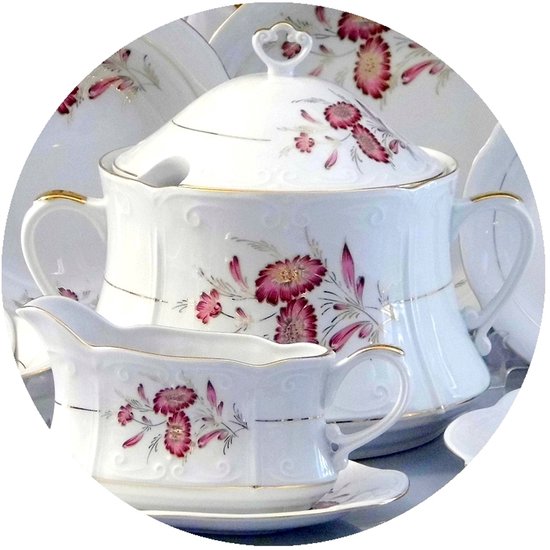 MALACASA Tafelservies voor 12 personen, 36-delig porseleinen serviesset MALACASA Tafelservies voor 12 personen, 36-delig porseleinen serviesset