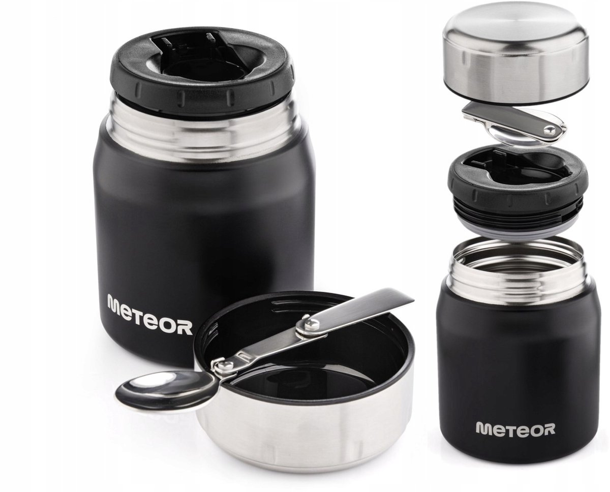 Meteor Thermos Roestvrij Staal 0.5L - Ideaal voor Reizen en Werk