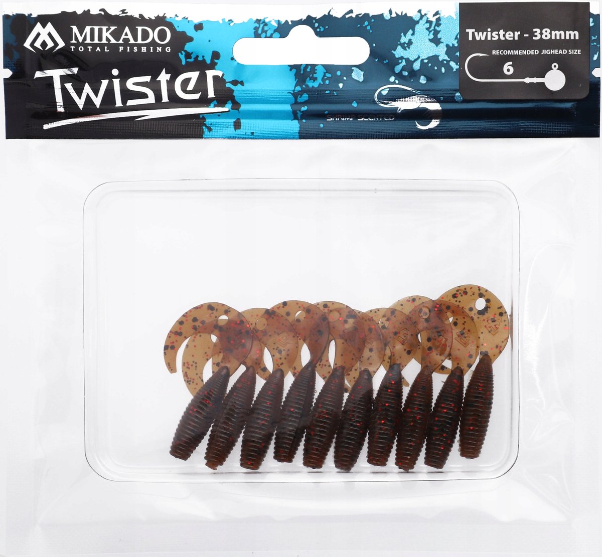 10x Twister Gummen 3,8cm - Effectieve Kunstaas voor Baars