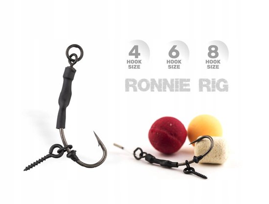 zfish Ronnie Rig Karp Haak - Maat 4 (3 ptuks) van Zfish — afbeelding 2