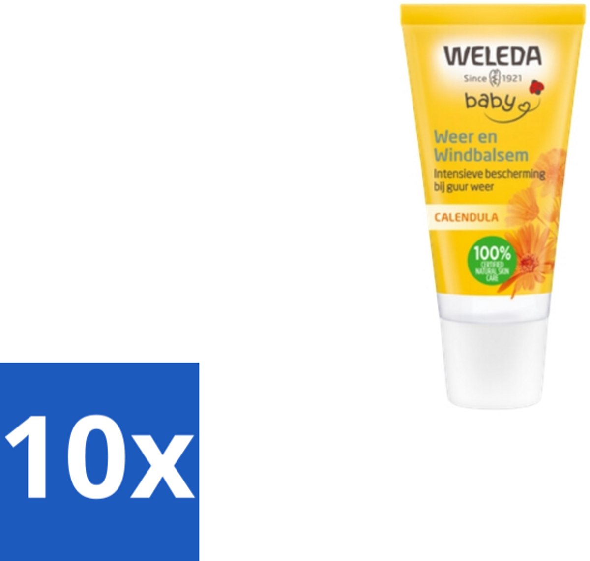 Image of 10 x WELEDA - Weer & Windbalsem - Baby & Kind Calendula - 30 ml - Baby Verzorging - Gevoelige Huid - Winterbalsem - Weleda Calendula