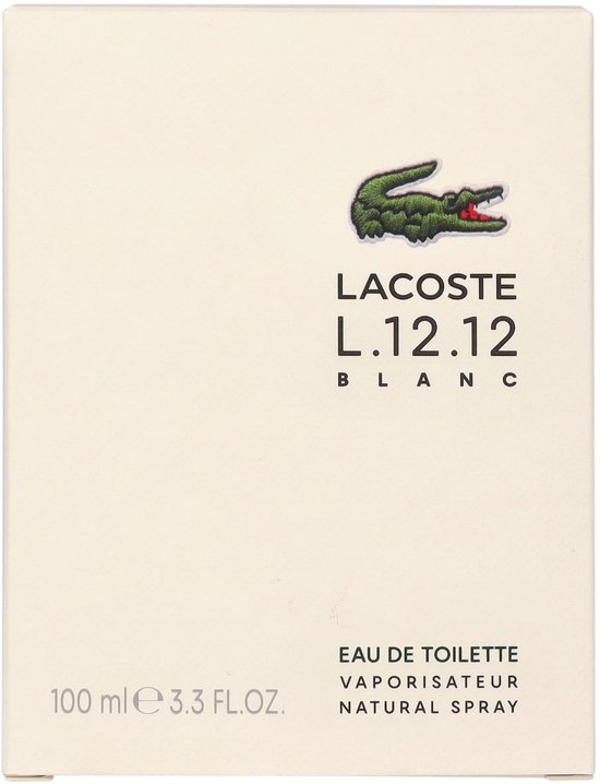 Lacoste E.D.L. L.12.12 Blanc - Eau de toilette Spray - Herenparfum - 100 ml