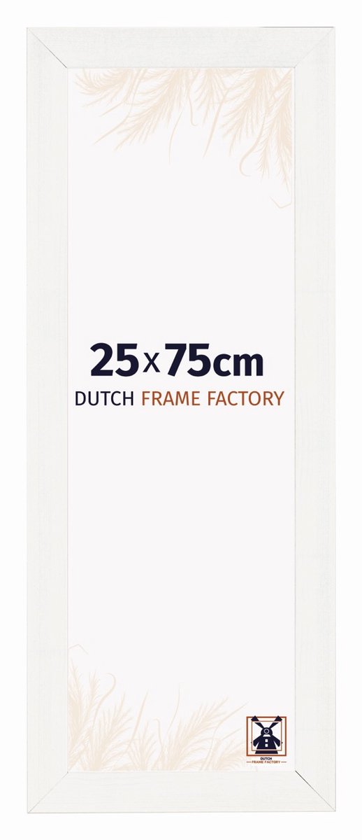 Dutch Frame Factory Fotolijst 25x75 cm - MDF - Wit Geveegd - Praag