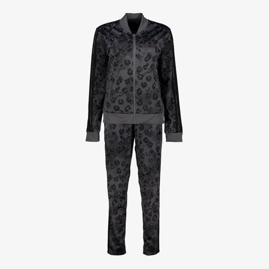 Survêtement femme Adidas 3S TR AOP noir gris - Taille XL