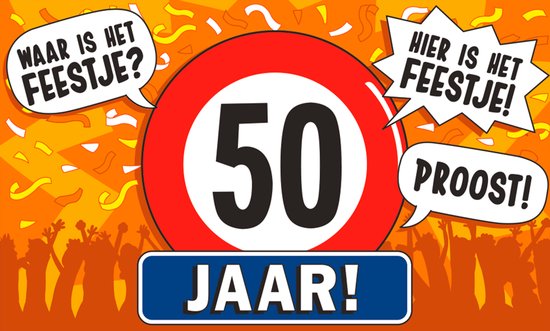 Gouden - Latex - 50 jaar - 50 jaar Sarah - Slingers kopen? | Korting