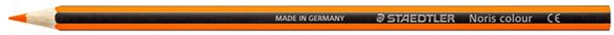 Kleurpotlood staedtler noris 185 oranje | 12 stuks