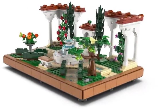 Jardin d'icônes LEGO avec fontaine - 10359