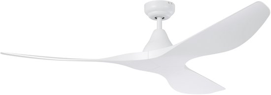 EGLO Portsea plafondventilator 132 cm wit, DC motor, 5 snelheden, afstandsbediening, energiezuinig, stil, zomer/winterfunctie