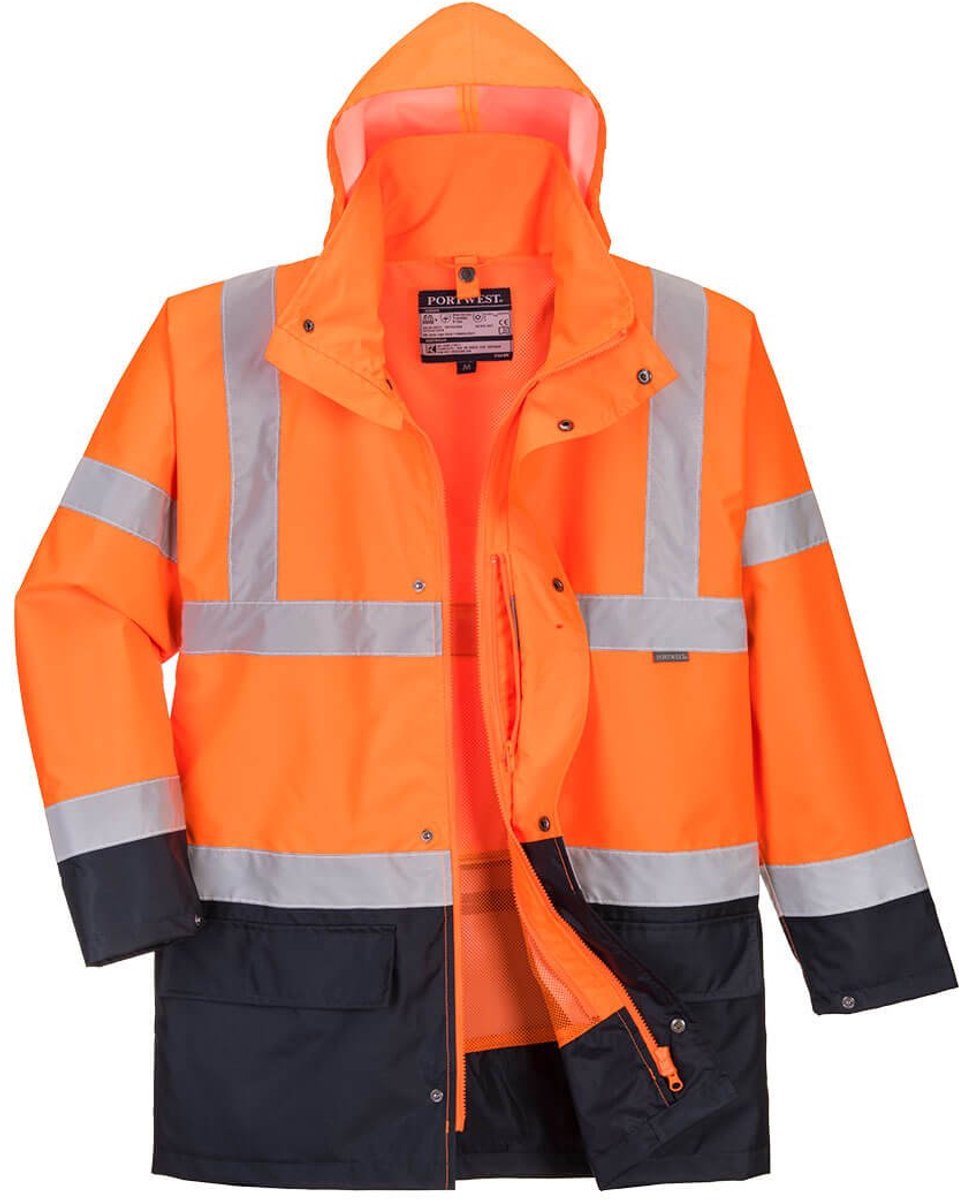 Portwest Hi-Vis Essential 5-in-1 jack S766 /Marine Oranje