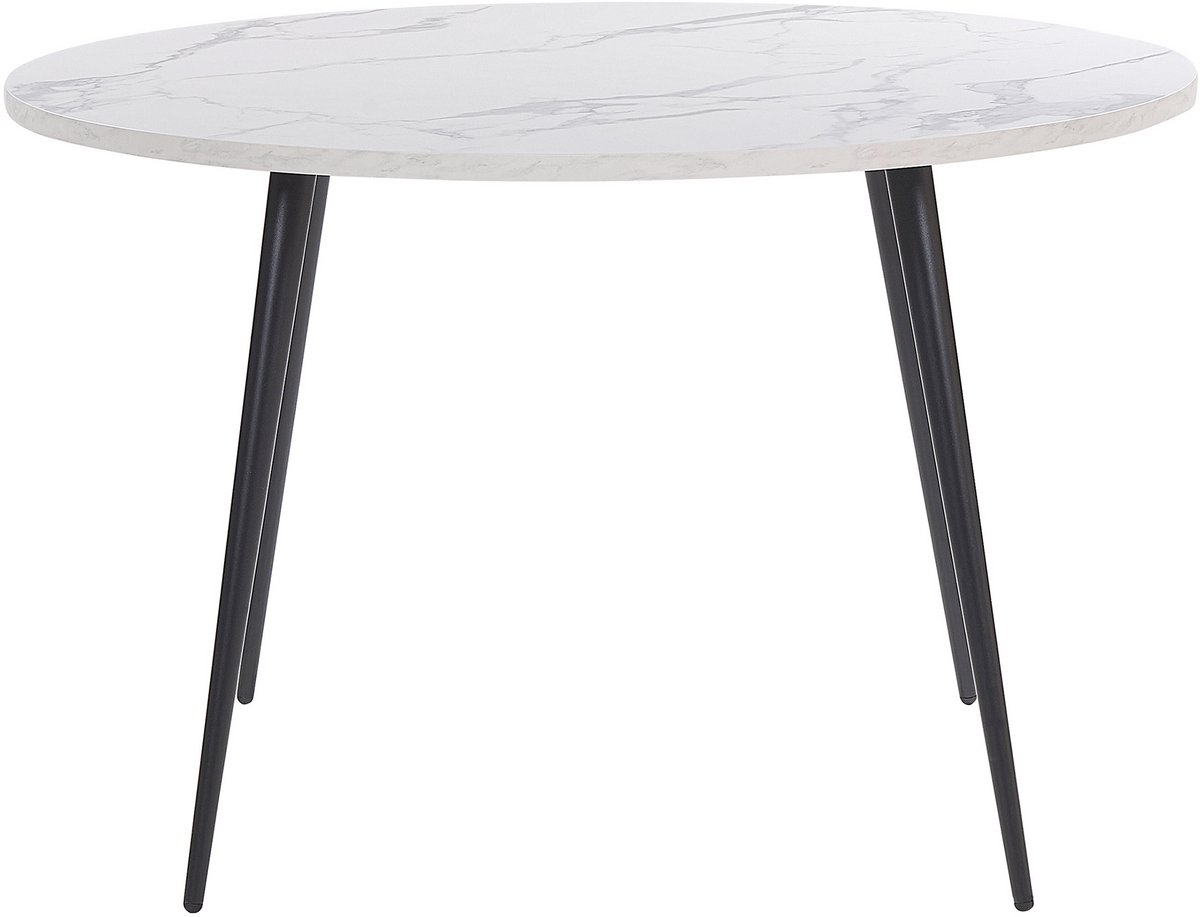 ODEON - Eettafel - Wit - 120 x 120 cm - MDF
