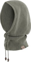 Knit Factory Evy Colsjaal met capuchon - Urban Green - One Size