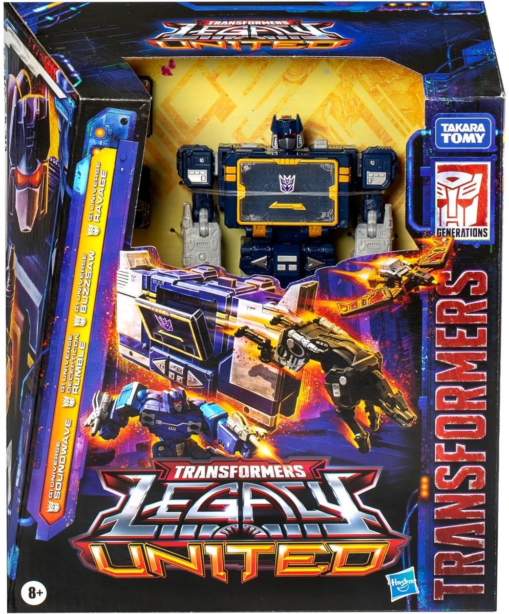 Transformers Generations Legacy United Voyager Class Action Figure G1 Universe Soundwave 18 cm