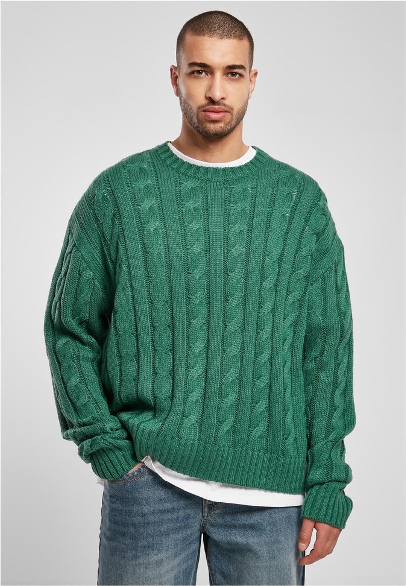 Urban Classics Boxy Sweater/trui S Groen